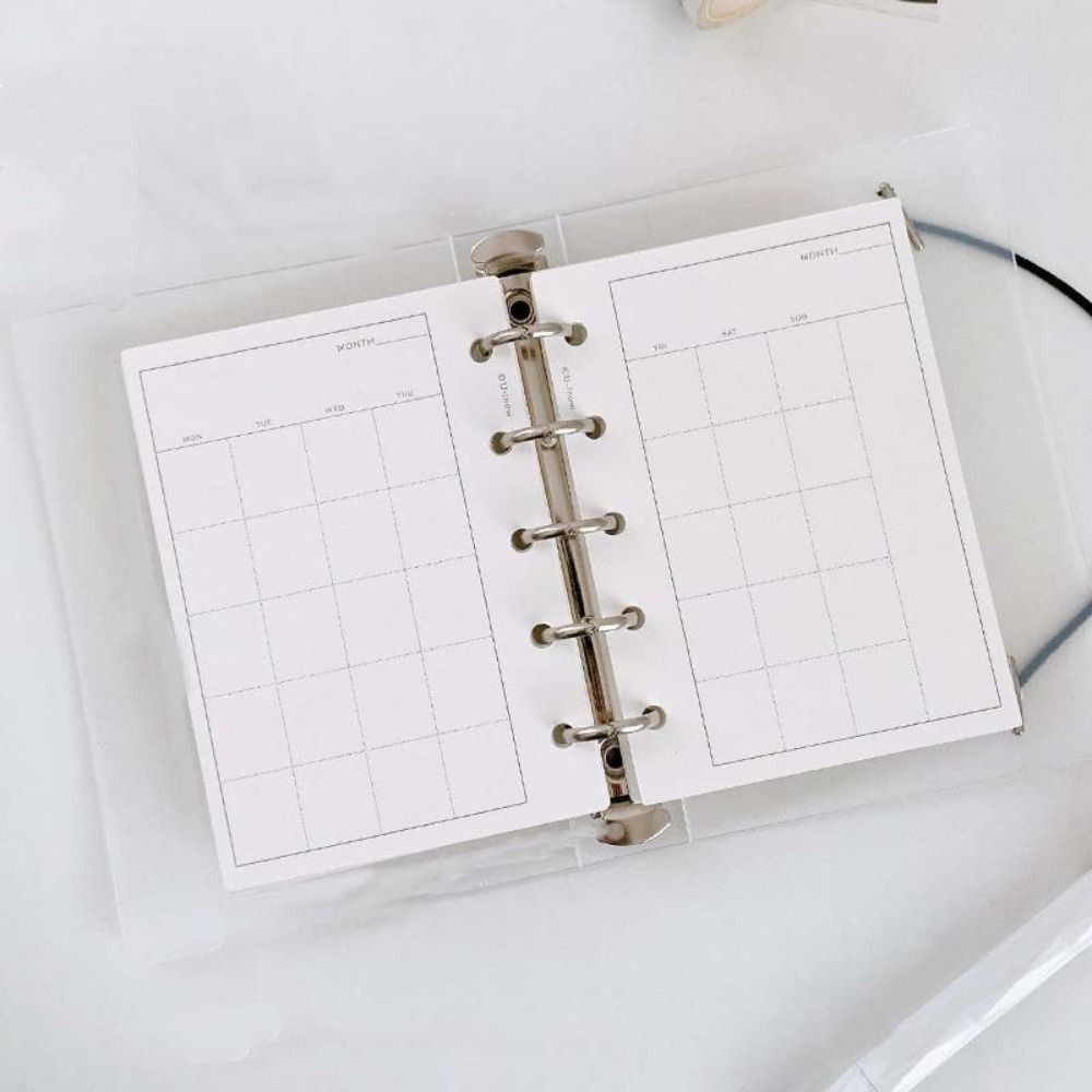 

50Sheets M5 A8 Loose-Leaf Notebook Refill Paper 5-hole Index Inside Page Cards Inner Refill Binder Paper Pages