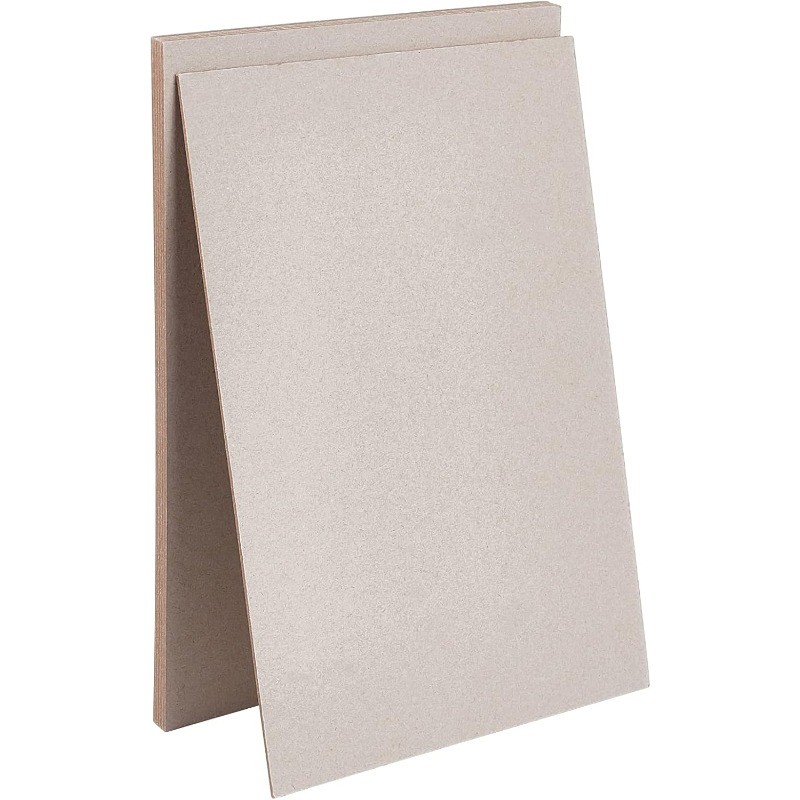

1Set 11.7x8.2” Book Board 6pcs 79PT Rectangle Binders Board for Book Binding Book Cover Heavy Weight Brown Kraft Cardboard Paper