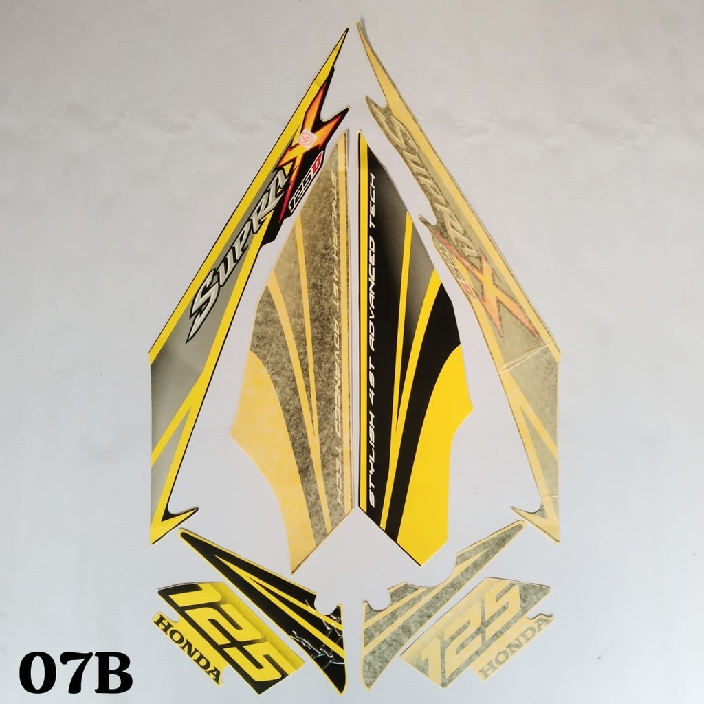 SET STICKER BODY MOTOR  SUPRA X 125D 2007/COD