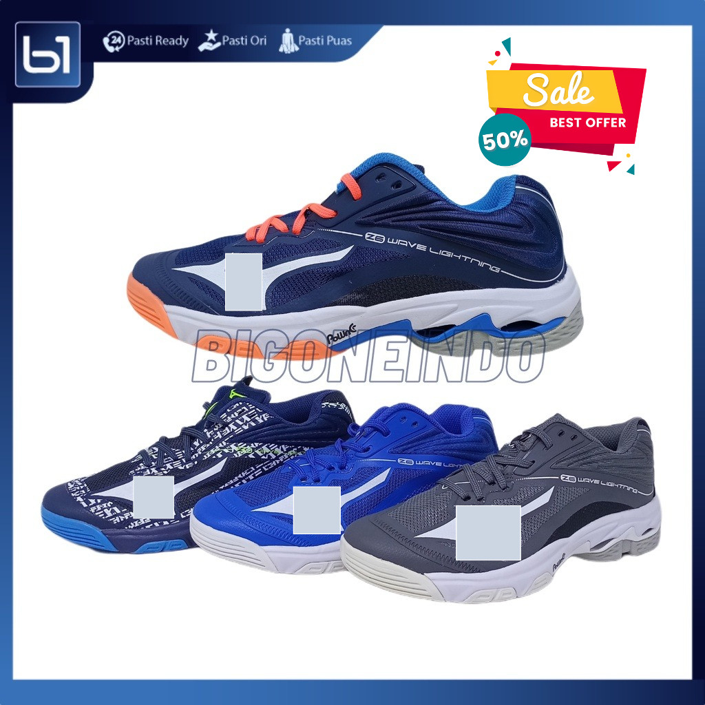 Sepatu Voli Pria Sneakers, Sport Volly, Sepatu Running Import ORI