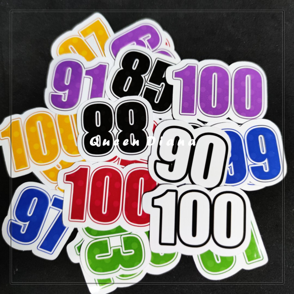 

STIKER ANGKA 1-100 BISA PILIH ANGKA DAN WARNA UNTUK BELAJAR ANAK ANAK ISI 20 PCS PRINTING MURAH