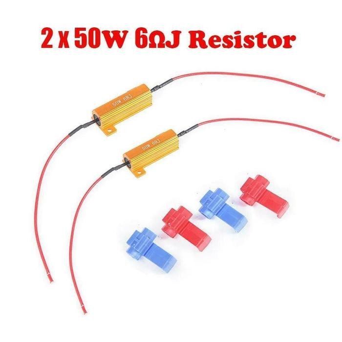 Resistor 50W 6RJ Flasher lampu sein Sen LED mobil KEDIP NORMAL clipper