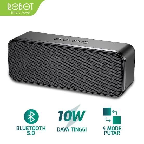 SPEAKER BLUETOOTH ROBOT RB420 MUSIC BOX PORTABLE WIRELESS SUPER BASS - Hitam, Rb520