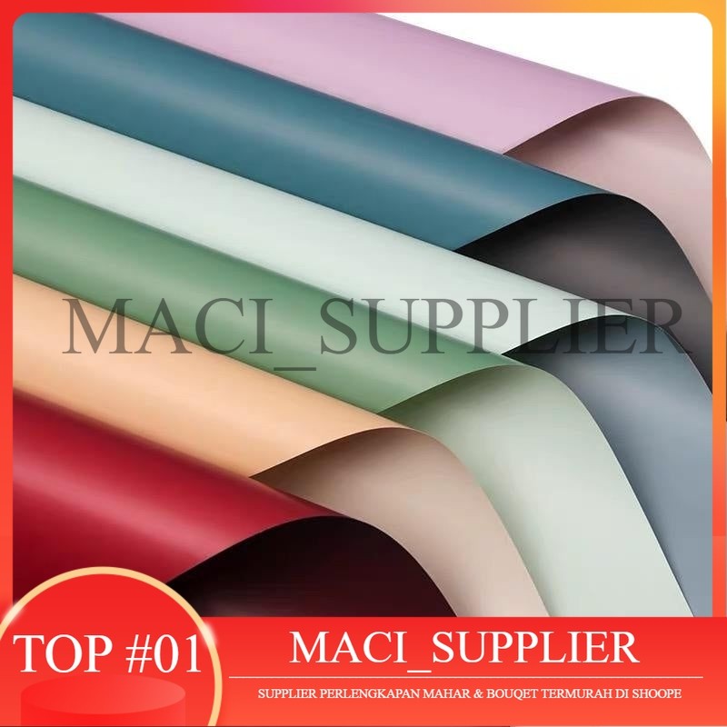 

FL3 Bigdou Kertas bunga buket dua warna biru color/Kertas buket florist collophane