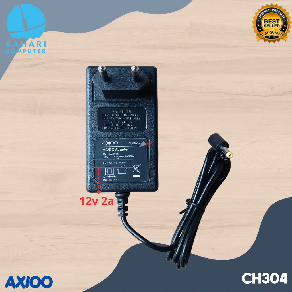 Adaptor Charger Laptop Axioo 12V 2A 4.0*1.7mm