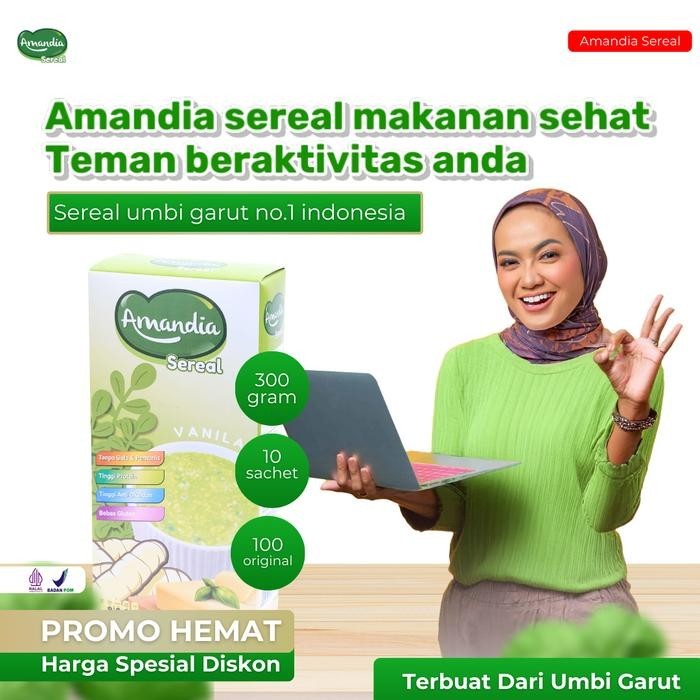 

AMANDIA SEREAL - PAKET 1 BOX MAKANAN SEHAT UNTUK ENERGI SEHARIAN DAN RINGANKAN ASAM LAMBUNG DAN