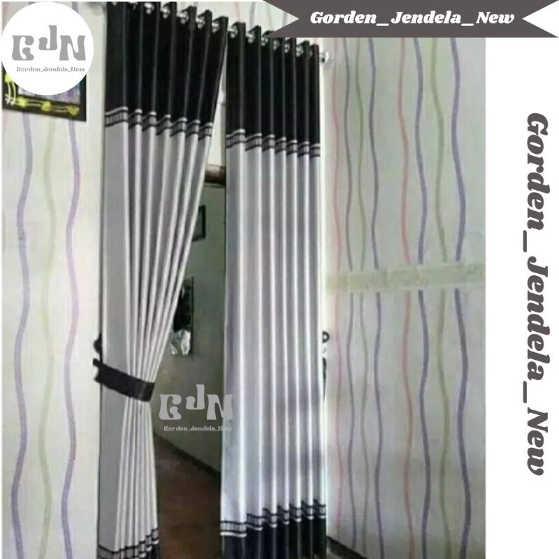 Gorden Blackout Motif Atas Bawah Bahan Ermes Gorden Blackout Super Tebal Gorden mewah gorden aesteti
