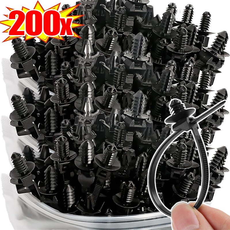 

Self Locking Thread Head Nylon Cable Ties Automotive Wire Tying Management Straps Fastener Truck Car Tie Wrap Cable Fixed Clips