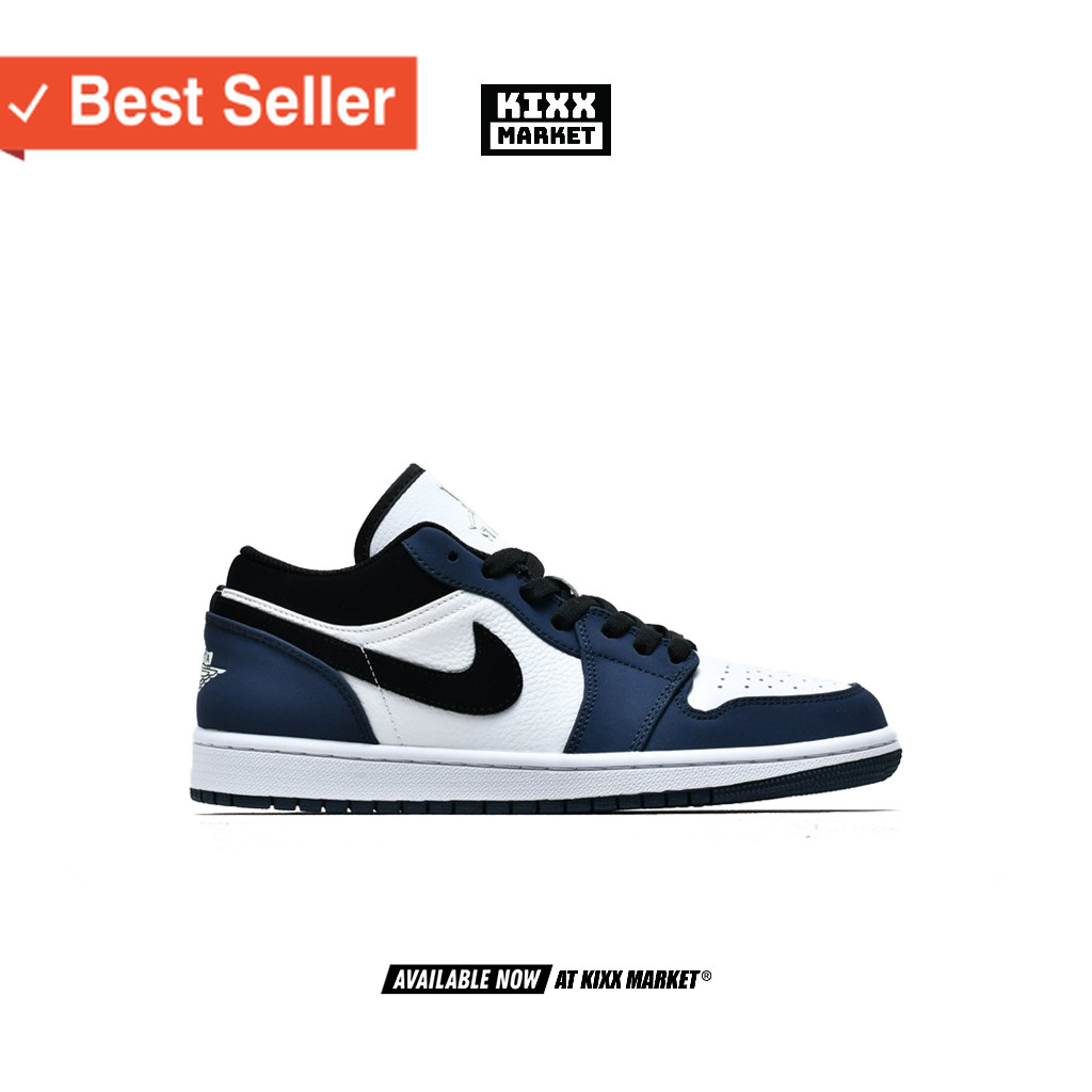 SEPATU ASLI ORIGINAL PREMIUM BAHAN TEBAL / Nike Air Jordan 1 Low Retro NavyTERMURAH TERLARIS