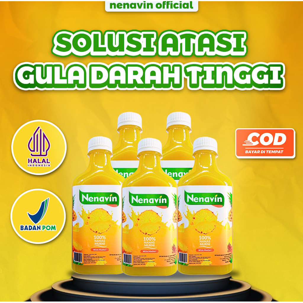 

Nenavin Cuka Nanas Atasi Gula Darah Tinggi 5 Botol