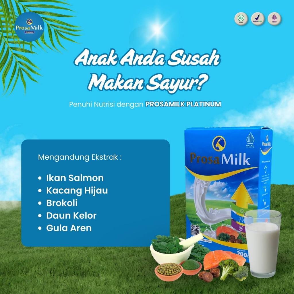 

PROSAMILK PLATINUM SUSU KECERDASAN NAFSU MAKAN GEMUK BADAN TINGGI BADAN DAN IMUNITAS