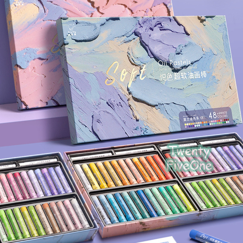 

Oil Pastel Morandi 24/36/48 Warna, Krayon Lukisan Warna Lembut untuk Menggambar