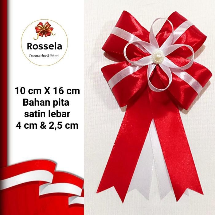 

Pita Merah Putih Pita Jumbo Pernak pernik Agustusan Pita Hias Tempel Siap Pakai - Pita 10 X 16