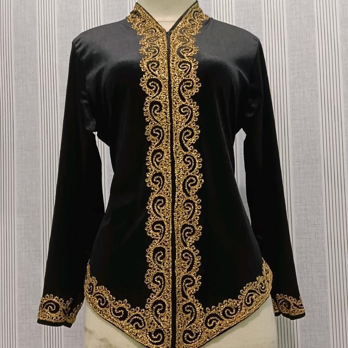 atasan adat jawa Baju Wanita Bordir - S, hitam