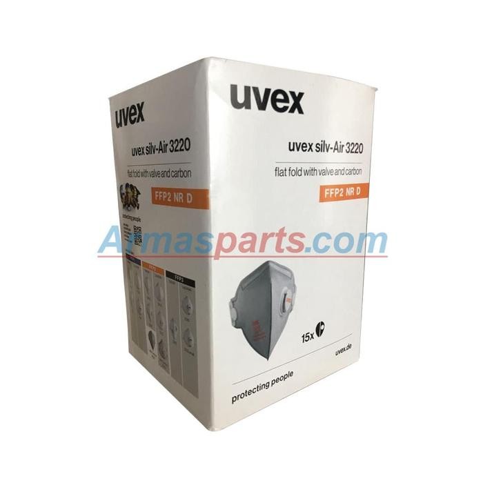 NEW PRODUK Masker Uvex 3220 abu-abu TERLARIS