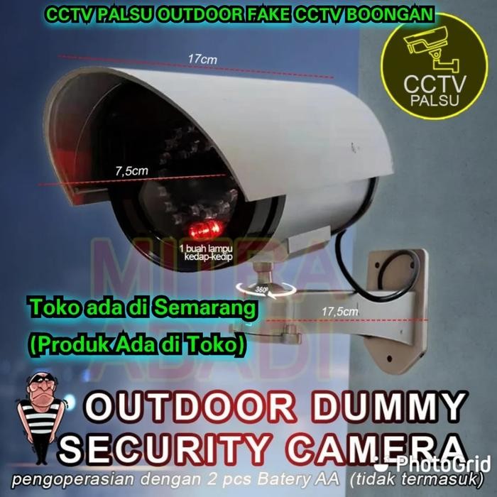 CCTV Palsu outdoor Fake CCTV Kamera sisitivi Palsu Boongan CCTV