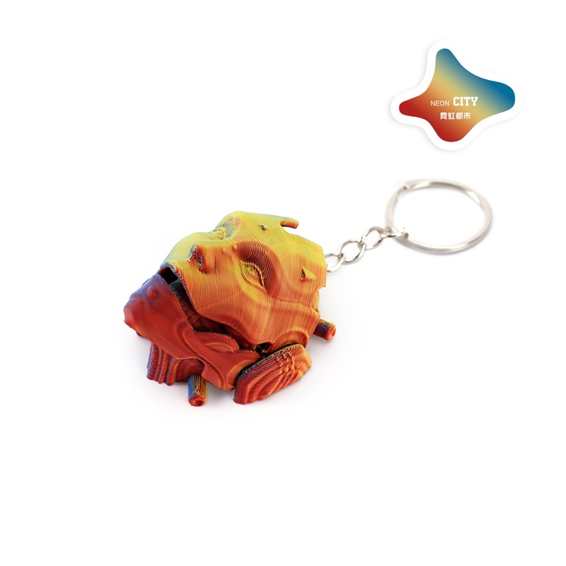 

3D Printed Skull Mask Keychain Halloween Decoration 2025 Party Gifts Scary Keychain for Bags Cell Phone Pendants Accessorie