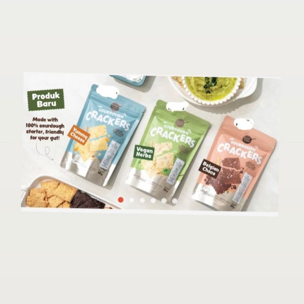 

Nourish - Sourdough vegan herbs, yummy cheese, Belgian choco Crackers 80gr