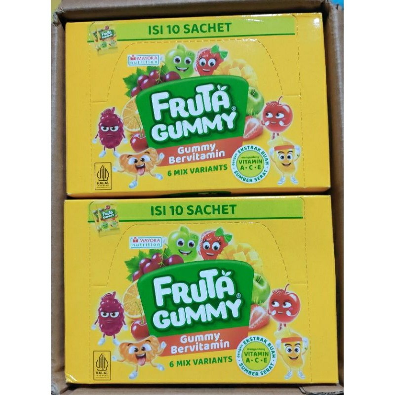 

Fruta Gummy Mix ( isi 10 pcs @25gr )
