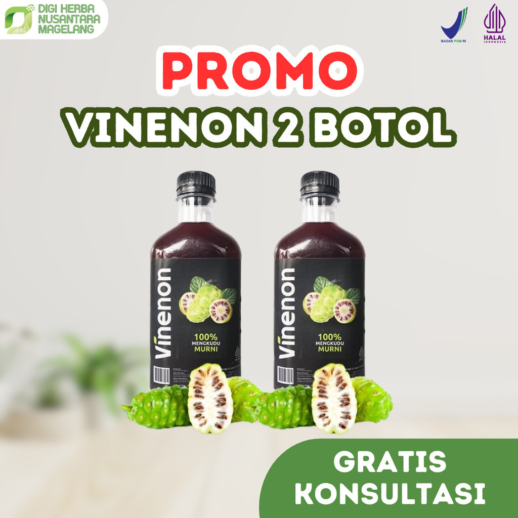 

VINENON 2 BOTOL cuka mengkudu murni ampuh hancurkan batu ginjal melancarkan purin dalam tubuh
