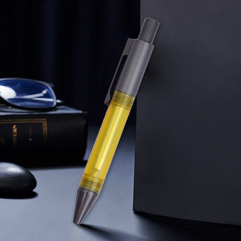 

Mini Carbon Fiber Ballpoint Pen Titanium Tactical Pen Business Signature Pen Emergency Writing Tool Office School Stationery