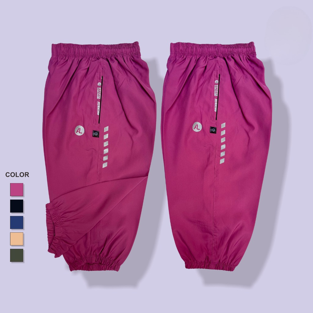 celana pria celana pria Celana Jogger Parasut 7/8 Wanita Pria Dewasa Bahan Despo - Celana Olahraga S