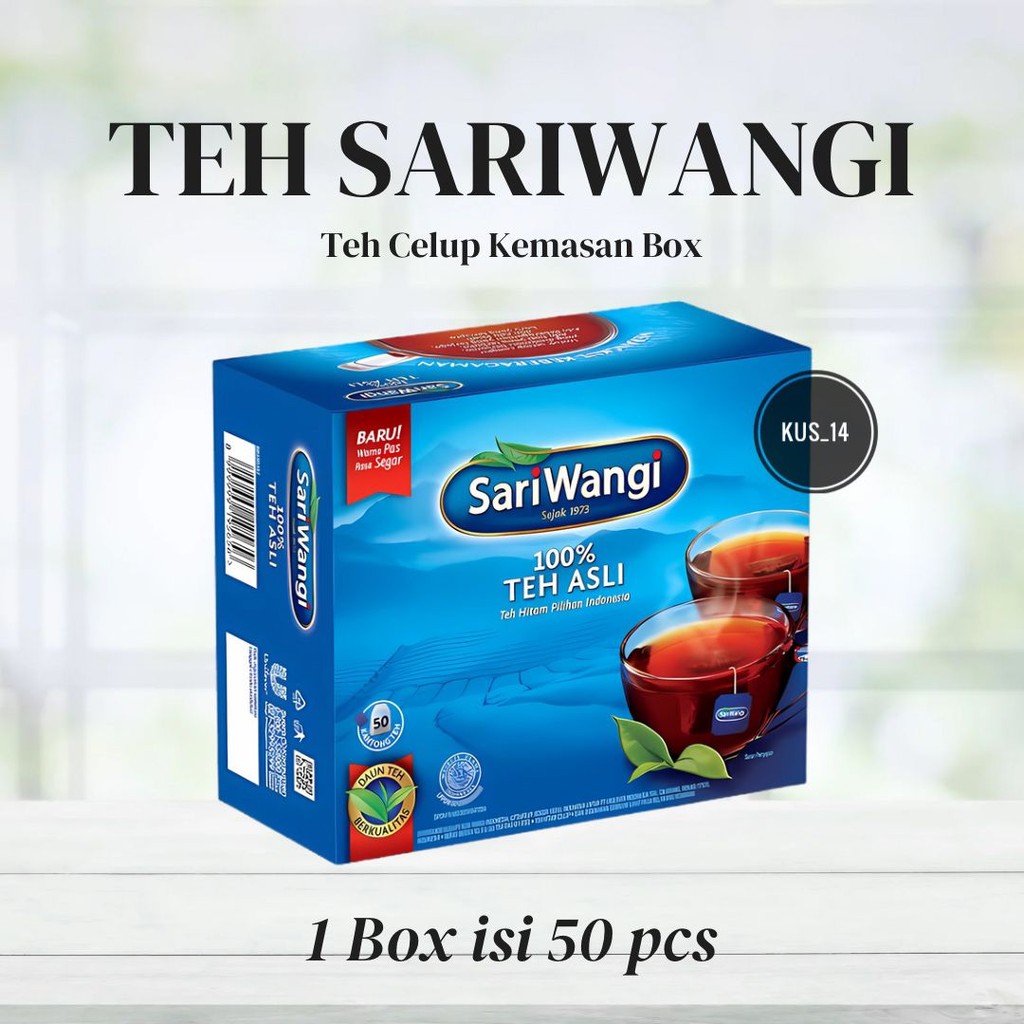 

TEH CELUP SARIWANGI ISI 50 KANTONG TEH/TEH PILIHAN-PAKET5