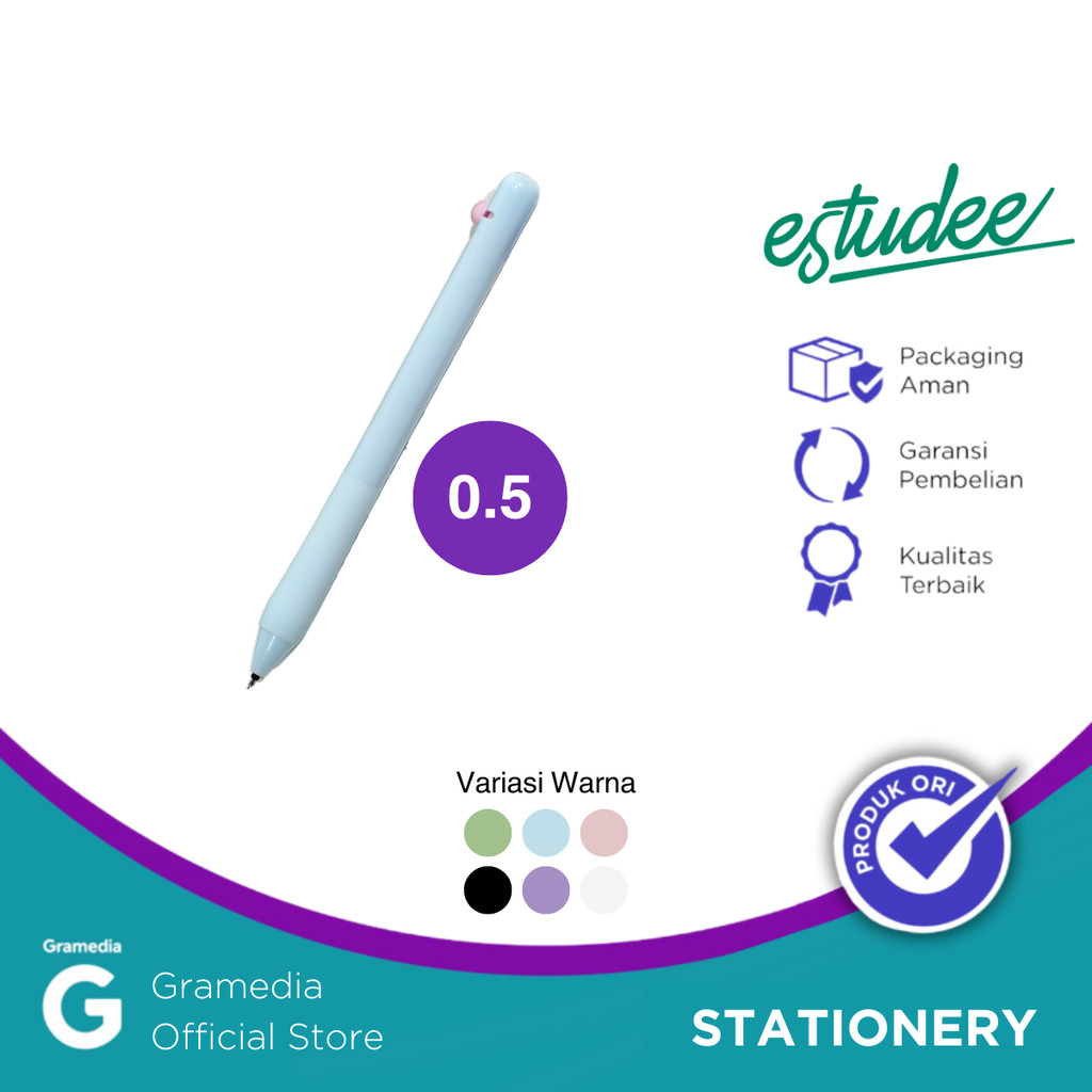 

Gelpen Estudee Maru 0.5 Black Ink - Blue Egp-435