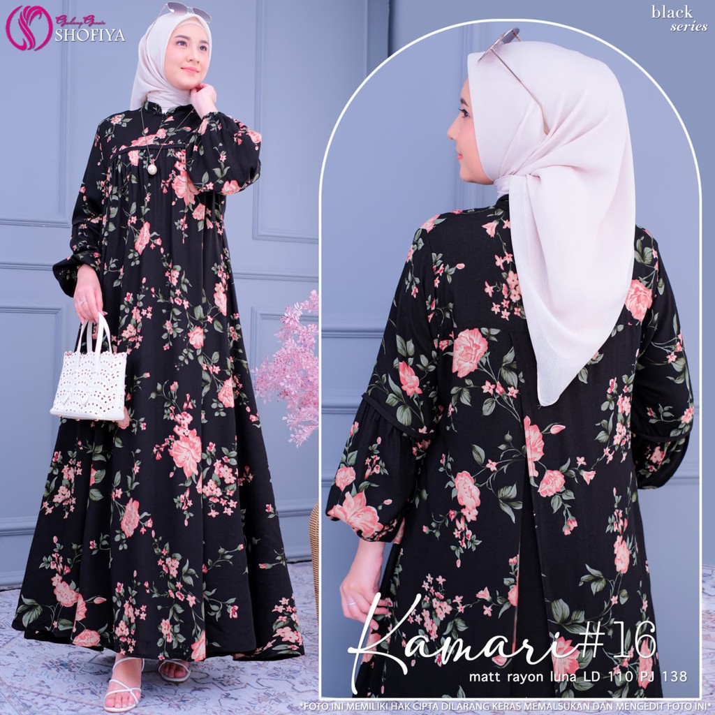 KAMARI 16 DRESS WANITA KEKINIAN MUSLIM Original by Shofiya