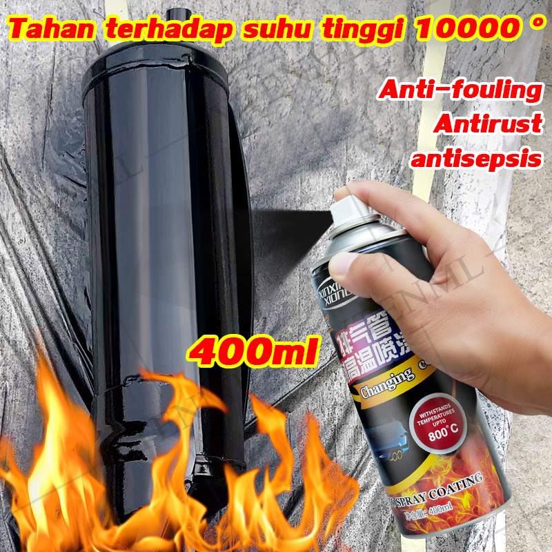 Itu dapat menahan suhu tinggi 10000 ° Cat semprot Knalpot mesin tahan panas Knalpot Anti Panas high 