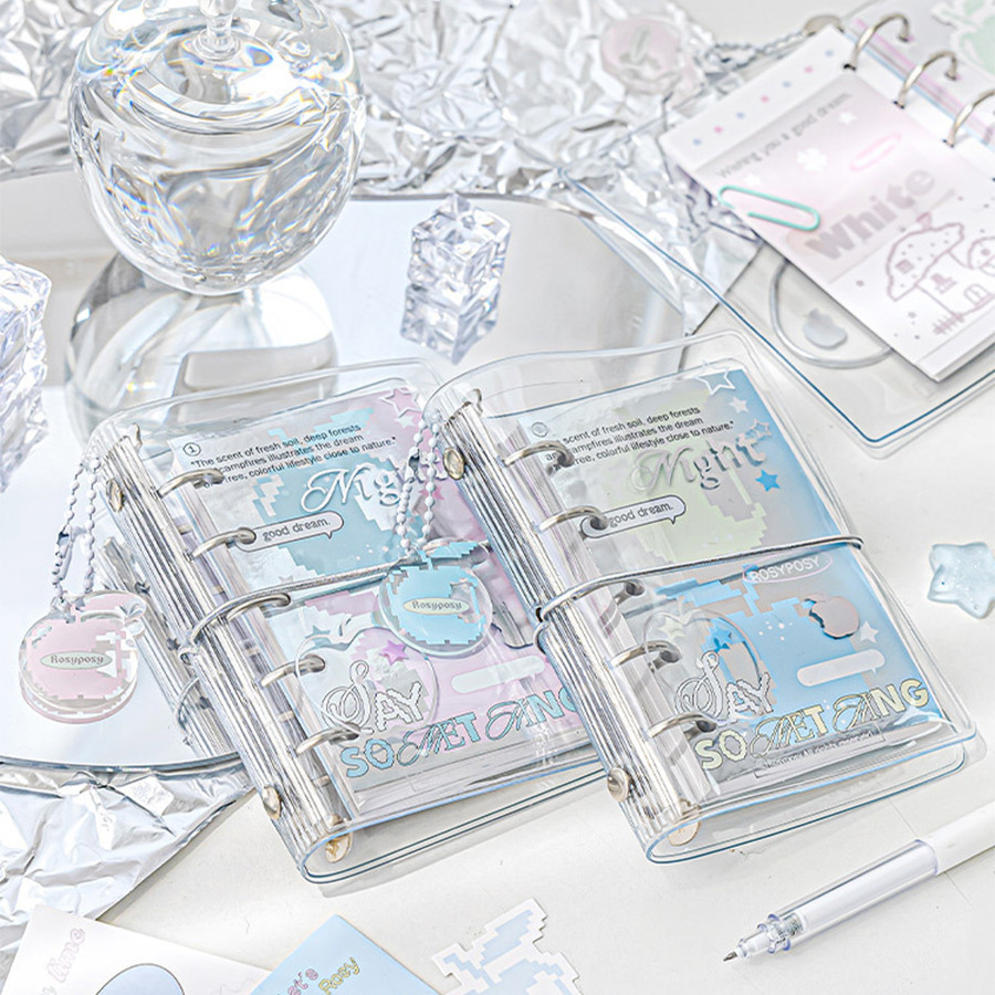 

Manual ledger pvc strap notebook portable book