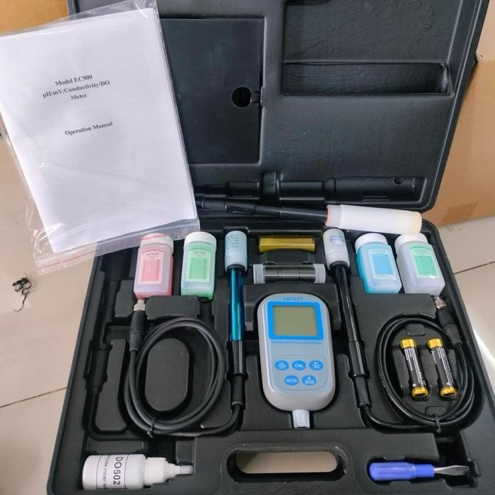 Alat Ukur Kualitas Air AMTAST EC900 EC 900 8in1 pH/mV Conductivity/DO