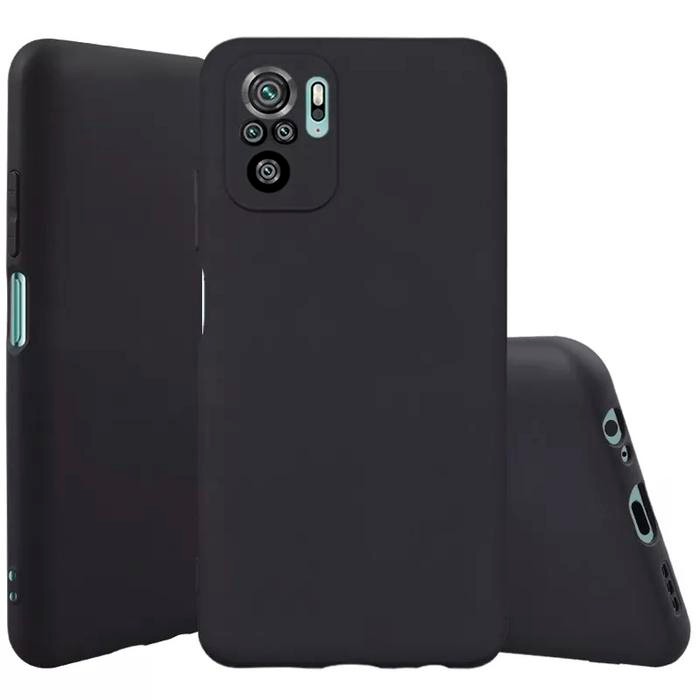Terbaru Xiaomi Redmi Note 10 / 10S / M5S Softcase BLACK MATTE CAMERA PROTECT - Redmi Note 10