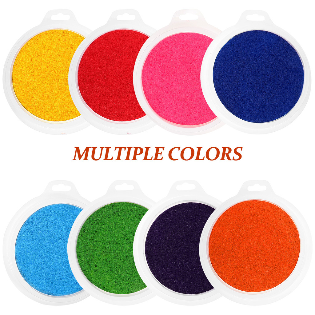 

Color Ink Pad Washable Inkpad Stamp Bright Inkpads Pigment for Stamping Craft Fingerprints Stamps Paint