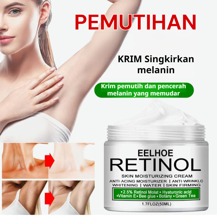 ❤️EELHOE Cream Pemutih Ketiak pemutih Mata Kaki Yang Hitam/Selangkangan Hitam Paling Ampuh/Ketiak Pe