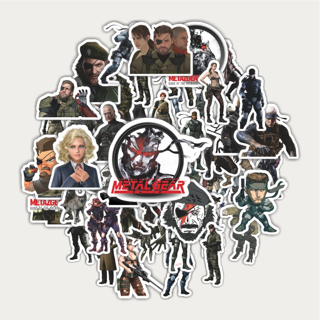 

Sticker Pack Stiker Konami Game Series Metal Gear Solid Character Mix | Sticker TUMBLR | Stiker LAPTOP KOPER HELM