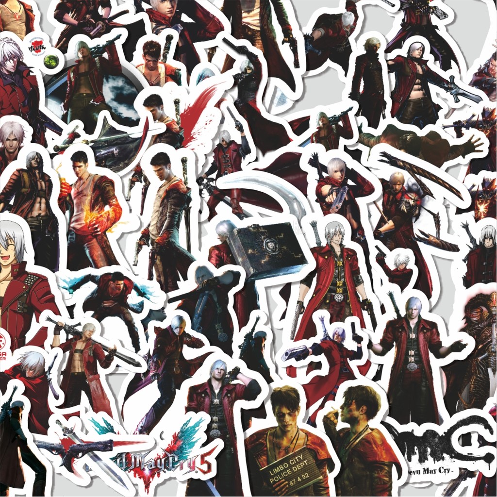 

Stiker Cutting Pack Stiker Video Game Series Devil May Cry Character Dante Isi 100Pcs Series Aesthetic Lucu Keren Untuk Koper Bahan Vynil