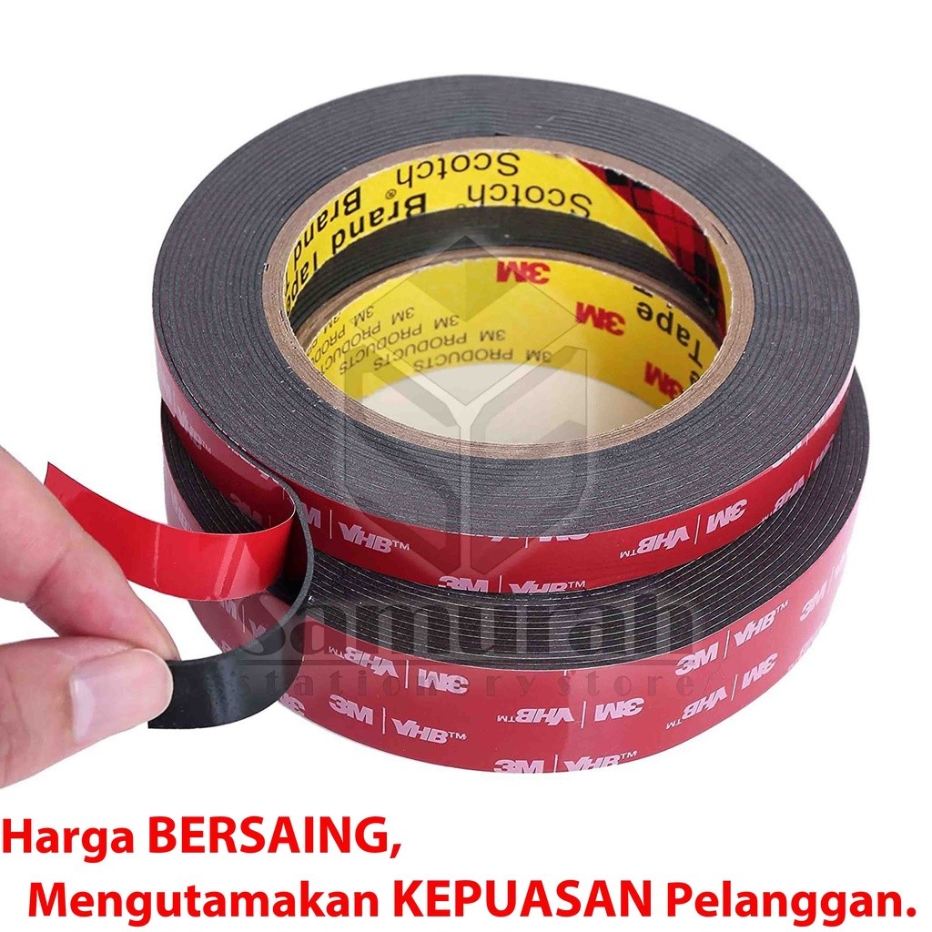 

JAMIN MURAH !!!Double Tape 3M VHB Lebar 24 mm / Foam VHB Tape 3 M - 1 Inch Panjang 4,5 Meter Automotive & Building / Dobel Tip Karet 1" 2,4 cm Lem 2 Sisi Kuat(BISA LANGSUNG ORDER)