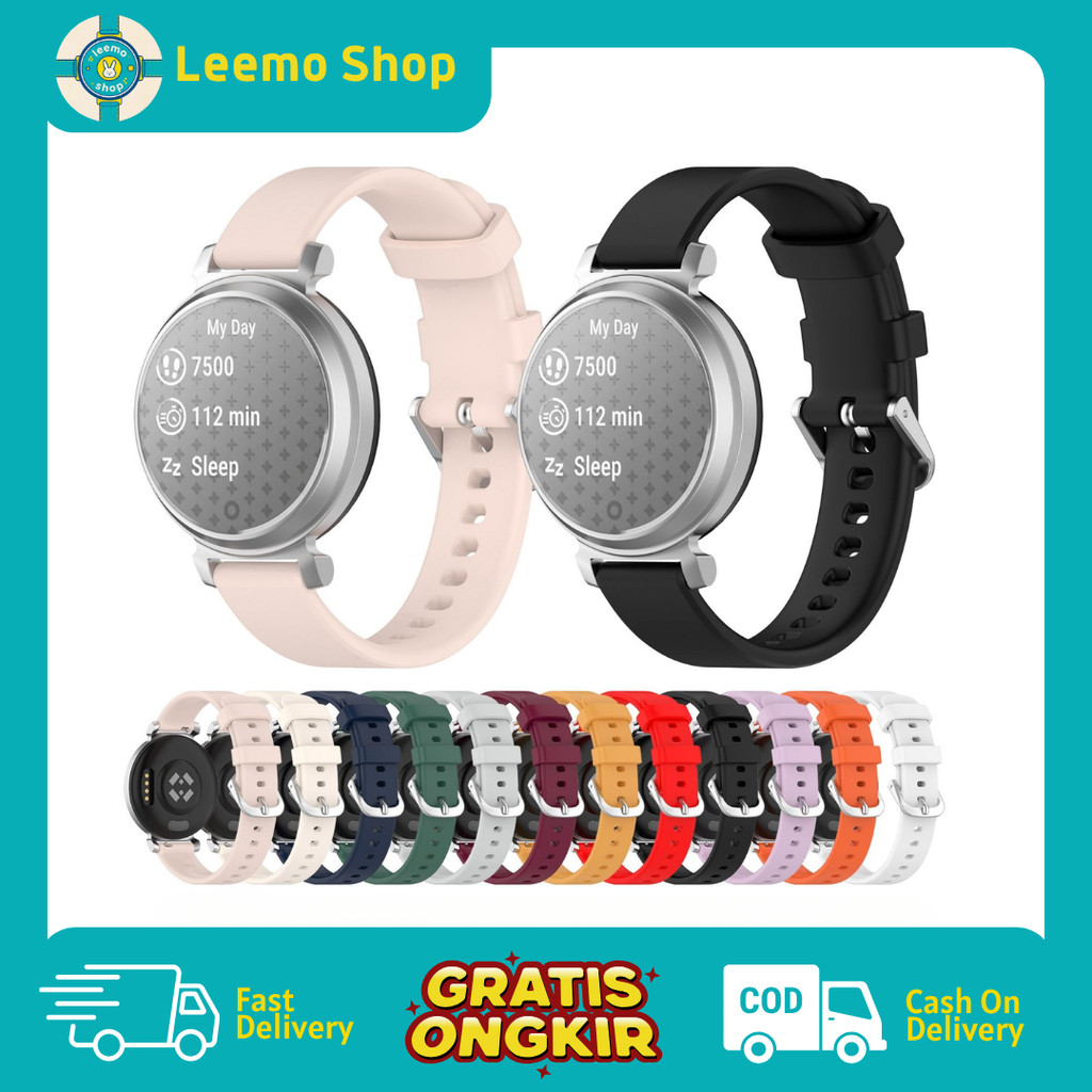 Strap Jam Tangan Bahan Silikon Garmin Lily 2 14mm – Tali Strap Smartwatch Garmin Lily 2 Warna Pastel