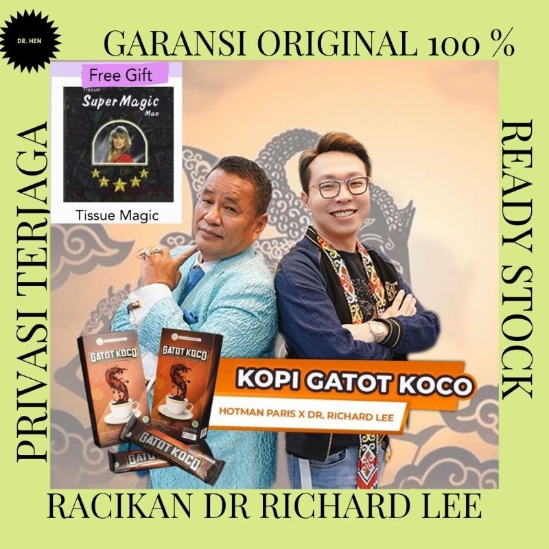 

PRODUK TERBARU dR Hen - Kopi Gatot Koco by dr Richard Lee 100 % original | Bergaransi | Kopi Gatot Koco Ready Stock | Kopi Gatot Koco Original | Kopi Gatot Koco Siap Kirim