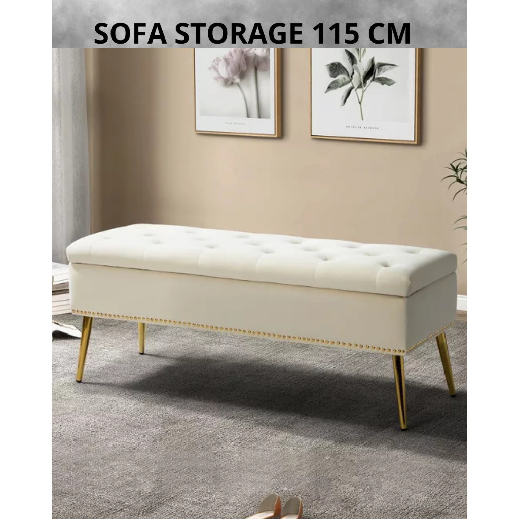 ( 01 )sofa mninimalis storage box penyimpanan Puff / Stool Sofa Minimalis  box penyimpanan luas
