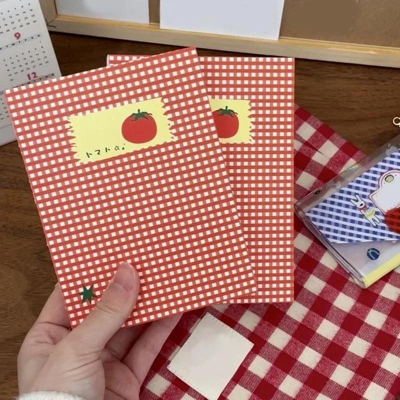 

Pink Notebook 96-100 Pages Cute Tomato Design Notebook Thick Journal No Bleed Paper for Writing School Office Supplies