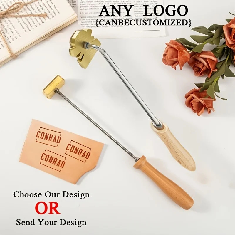 

Personalized Branding Iron Stamp Logo Customization Leather Embossing Brass Hot Seals Wood、cake、hamburger Design Custom Stamp