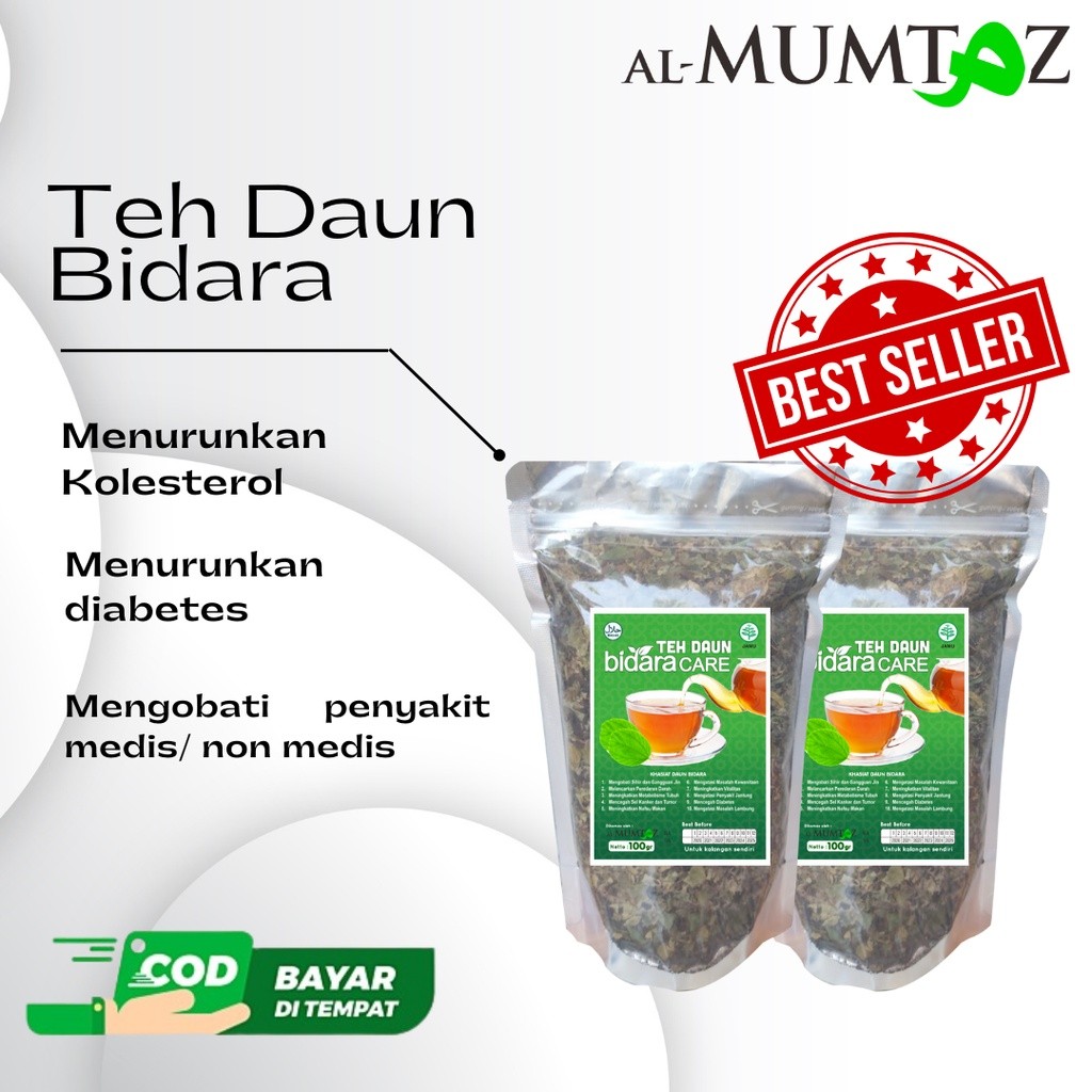 

TEH DAUN BIDARA Arab Asli AlMumtaz Daun Jati Cina 1kg insomnia maag
