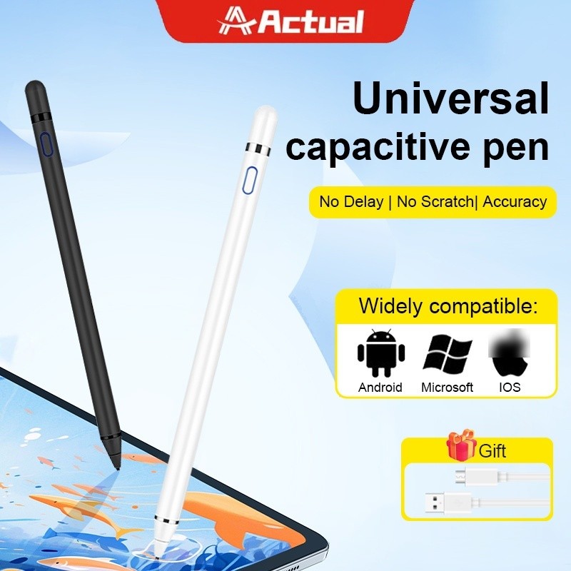 

Actual【COD】Stylus Pen Universal for apel Android Phone Active Stylus Capacitive Pencil