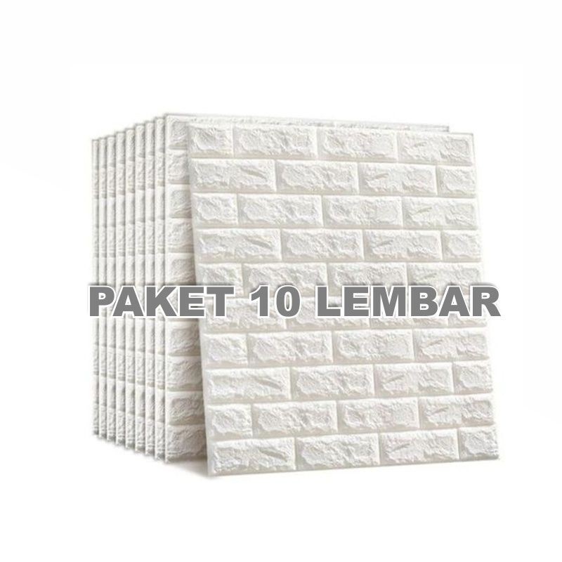 Wallpaper Dinding Bata Foam 3D 70x38xm Tebal 0.7mm