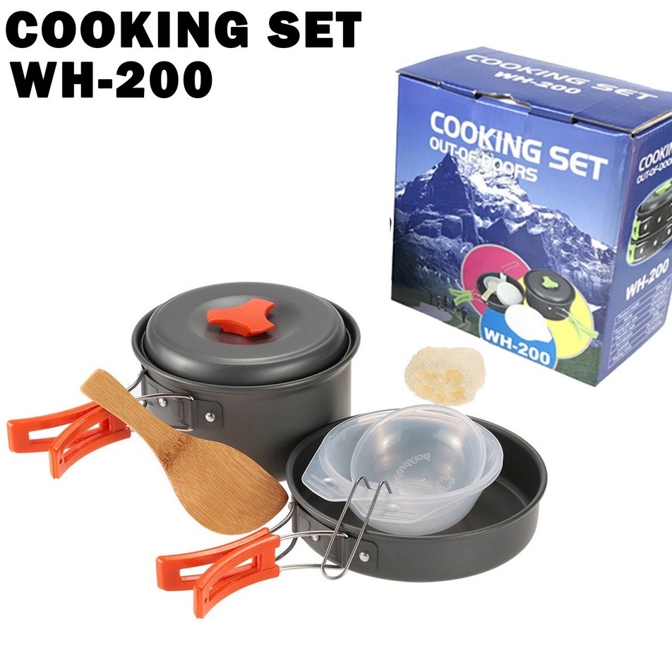Cooking Set WH200 Alat Masak Camping WH 200 Alat Masak Outdoor Panci Camping