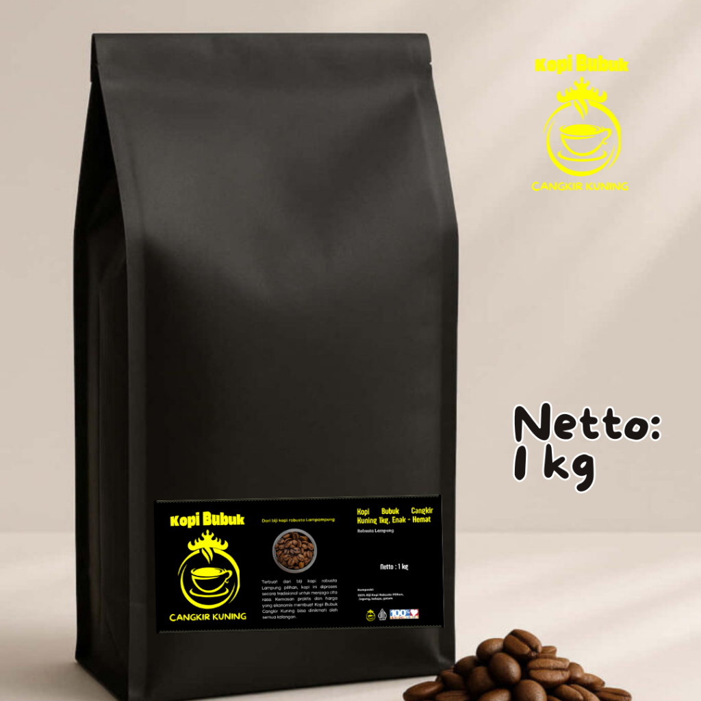 

Kopi Bubuk CANGKIR KUNING Robusta 1 Kg
