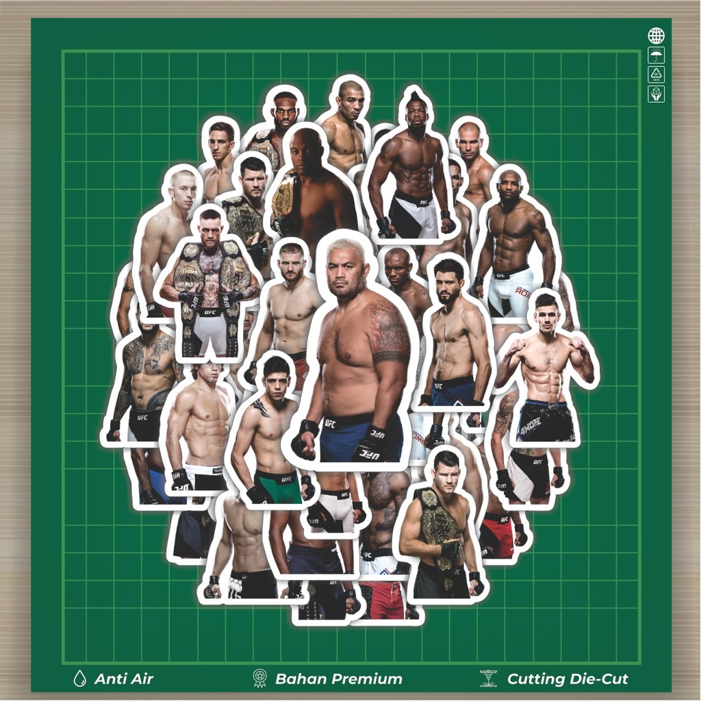 

HOT 50 PCS STIKER Stiker Sport Series UFC Player Mix Stiker Fashion Cars Decal Dingin Kartu Album Custom Vinyl Anti Air- Sticker Aesthetic Buku Journal Koper Casing HP Tablet Laptop Helm Motor Botol Minum