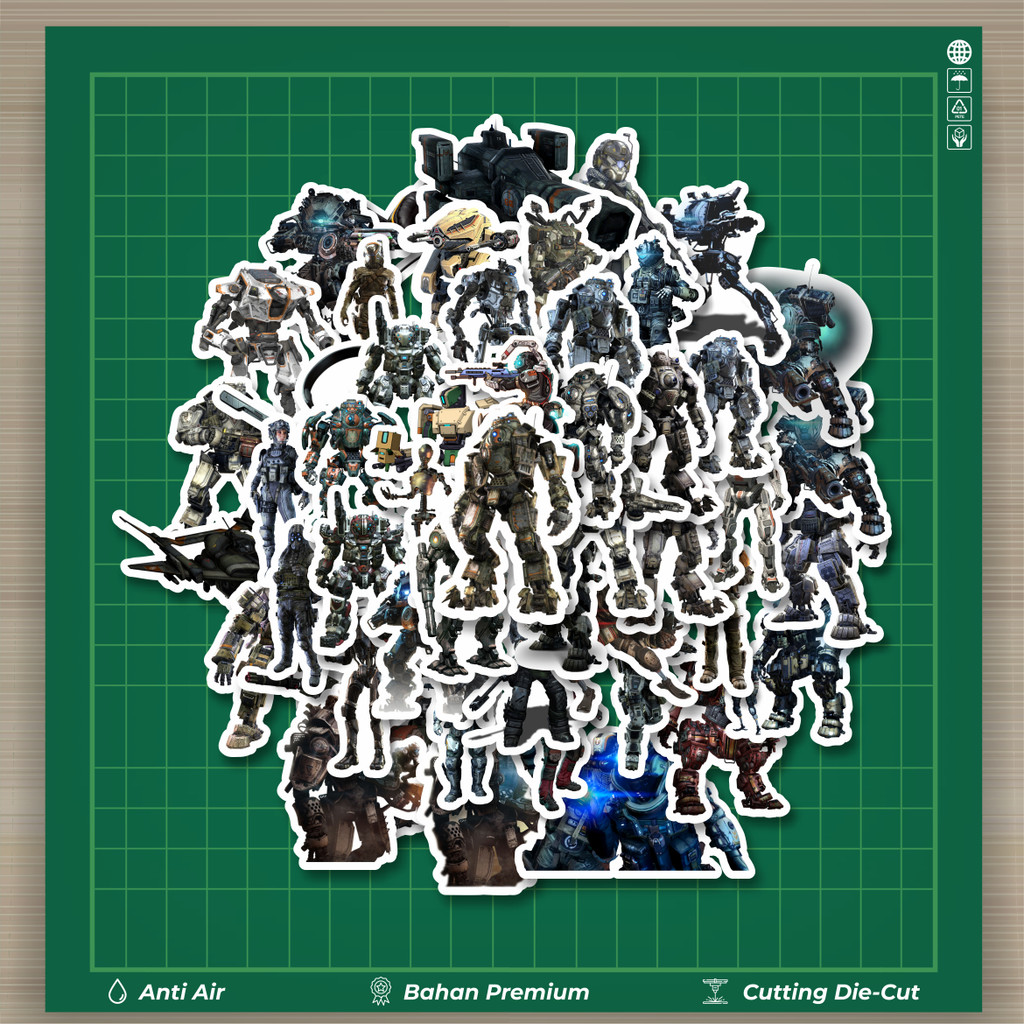

HOT 50 PCS STIKER Game Series Titanfall Mix Fashion Cars Decal Dingin Kartu Album Custom Vinyl Anti Air- Sticker Aesthetic Buku Journal Koper Casing HP Tablet Laptop Helm Motor Botol Minum